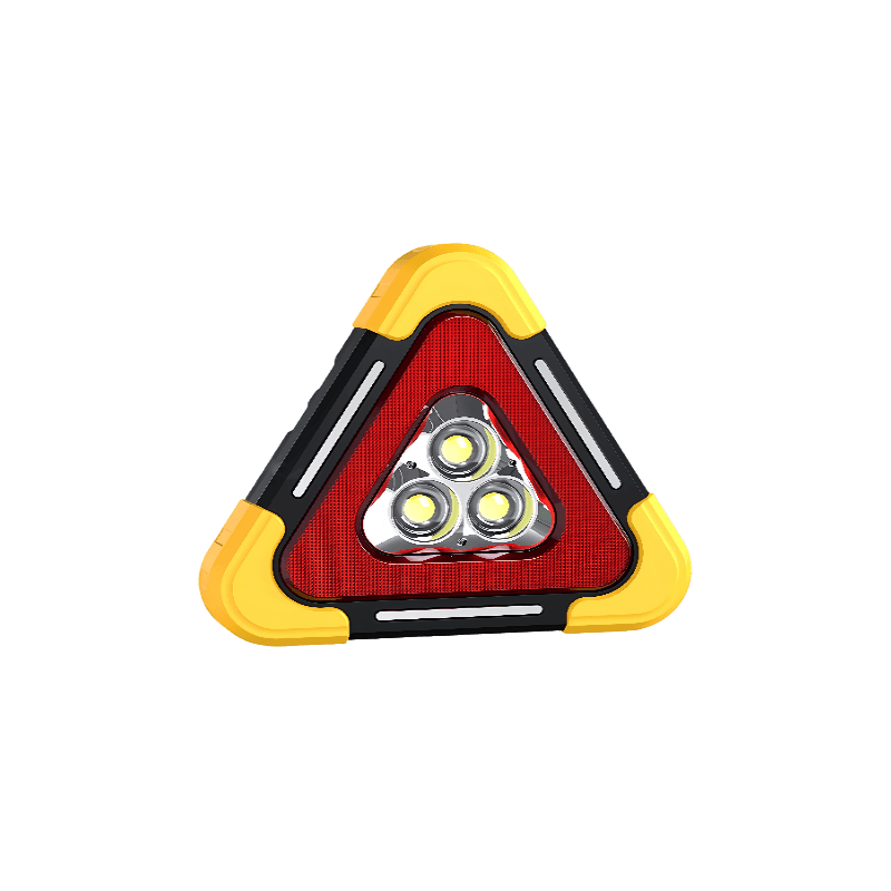 Luz de advertencia triangular LED SJJ-D003 con pantalla L2 galvanizada en plata