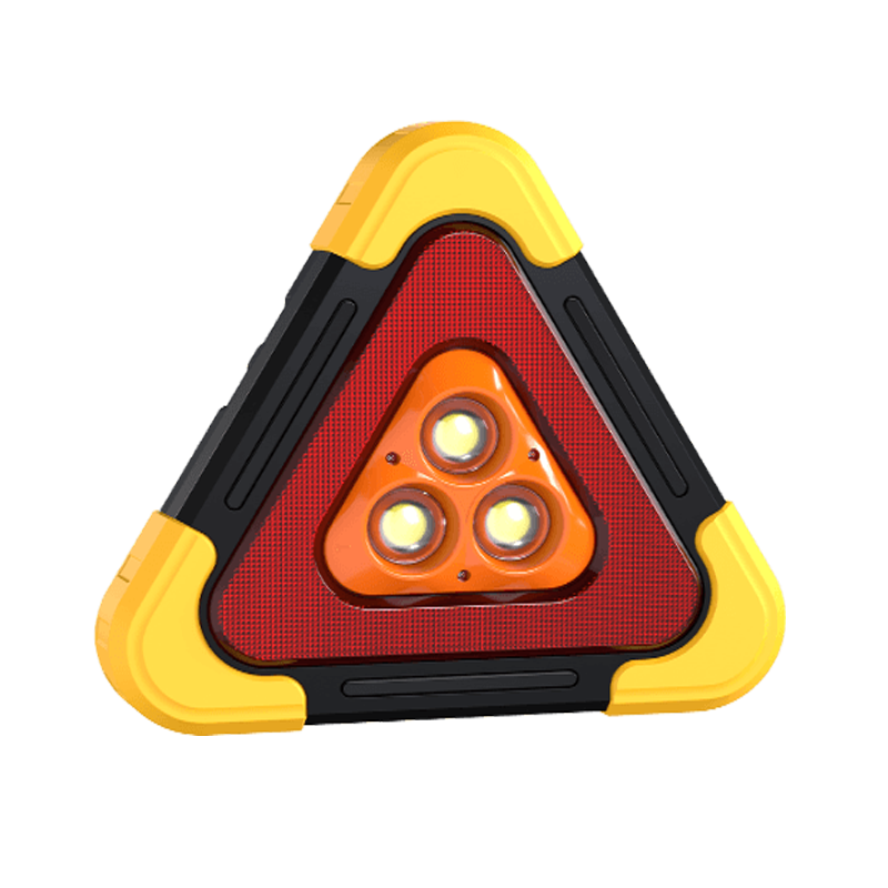 Triángulo de advertencia recargable solar LED SJJ-D003